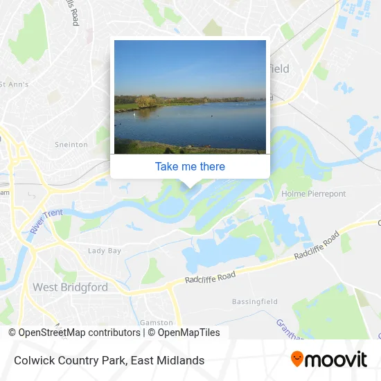 How to Get to Colwick Country Park in Nottingham by Bus?