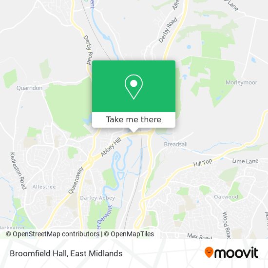 Broomfield Hall map