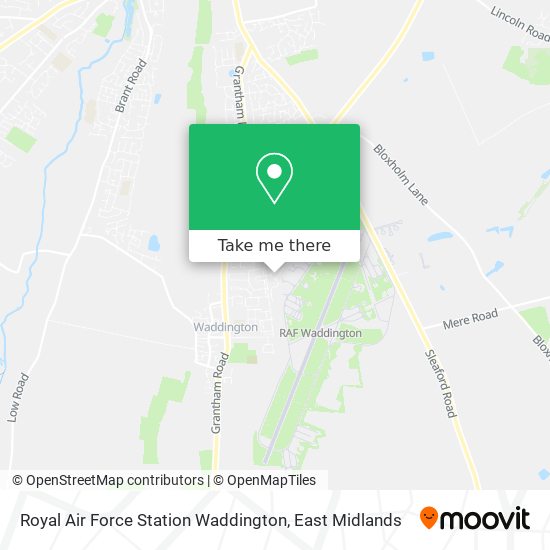 Royal Air Force Station Waddington map