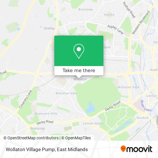 Wollaton Village Pump map