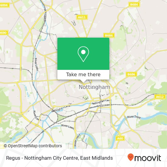 Regus - Nottingham City Centre map