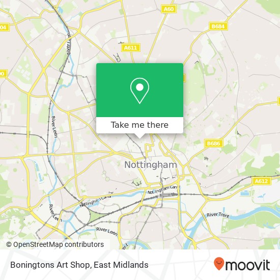 Boningtons Art Shop map