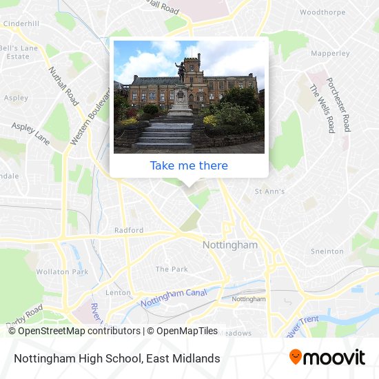 Nottingham High School map