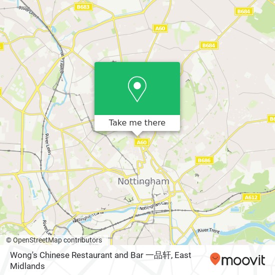 Wong's Chinese Restaurant and Bar 一品轩 map