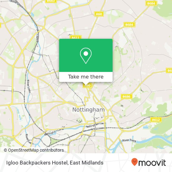 Igloo Backpackers Hostel map