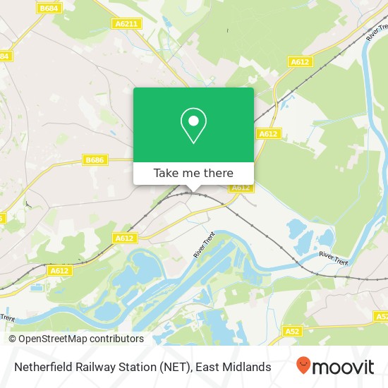 Netherfield Railway Station (NET) map
