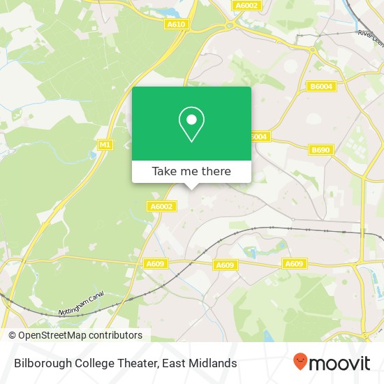 Bilborough College Theater map