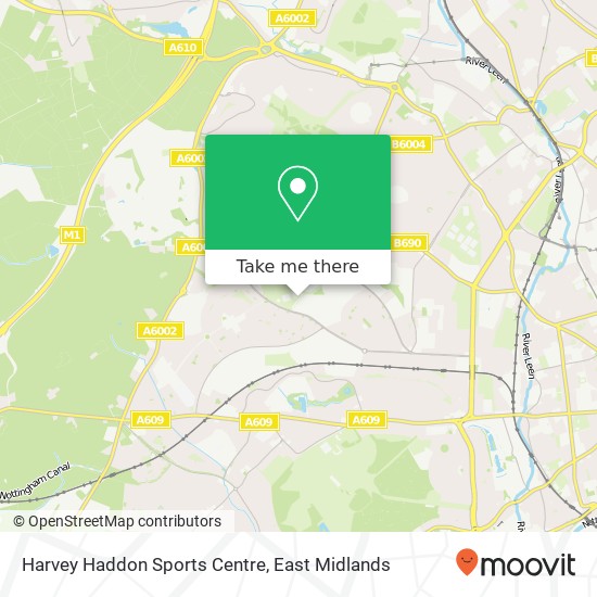 Harvey Haddon Sports Centre map