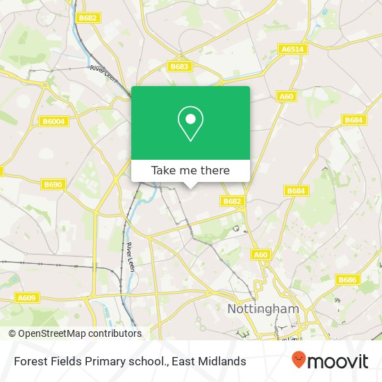 Forest Fields Primary school. map