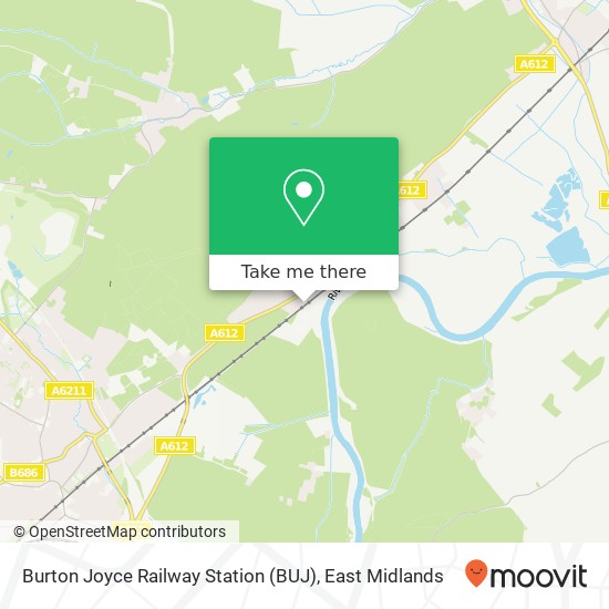 Burton Joyce Railway Station (BUJ) map
