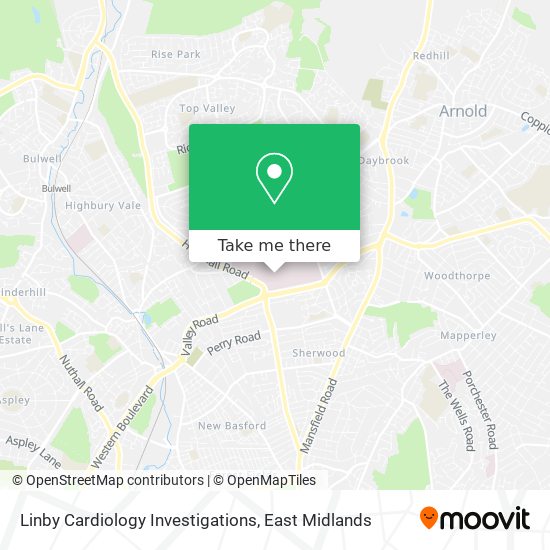 Linby Cardiology Investigations map