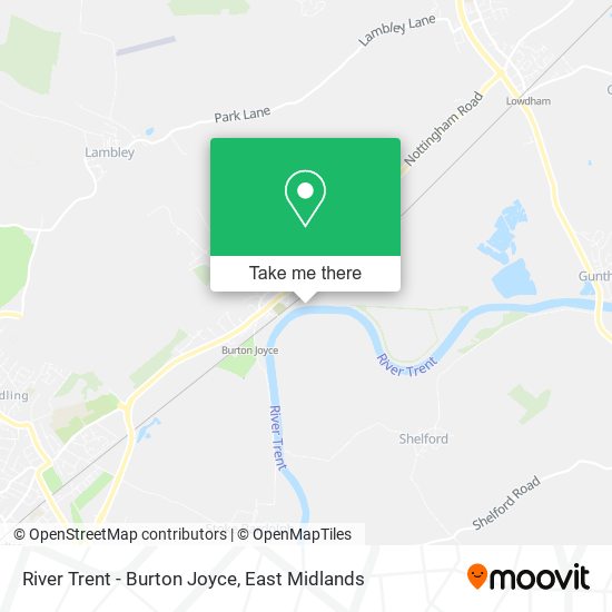 River Trent - Burton Joyce map