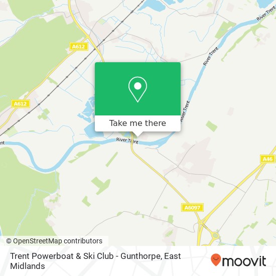 Trent Powerboat & Ski Club - Gunthorpe map