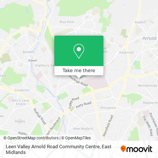 Leen Valley Arnold Road Community Centre map