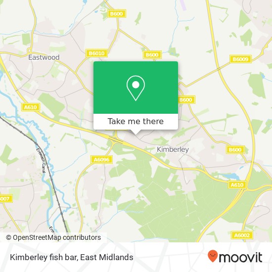 Kimberley fish bar map