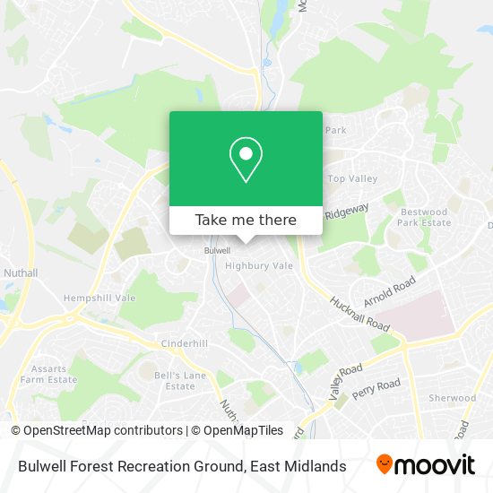 Bulwell Forest Recreation Ground map