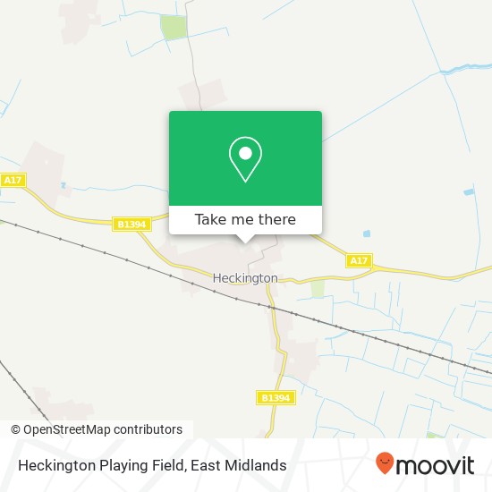 Heckington Playing Field map