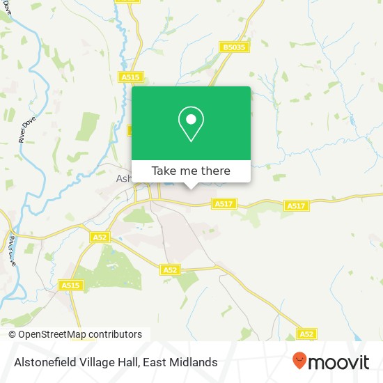 Alstonefield Village Hall map
