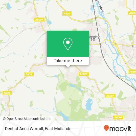 Dentist Anna Worrall map