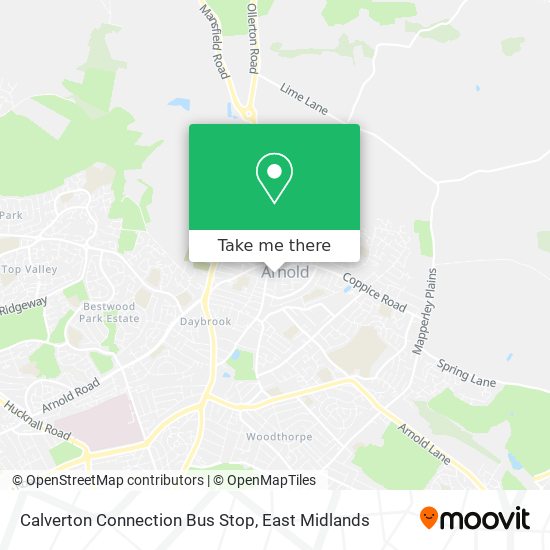 Calverton Connection Bus Stop map