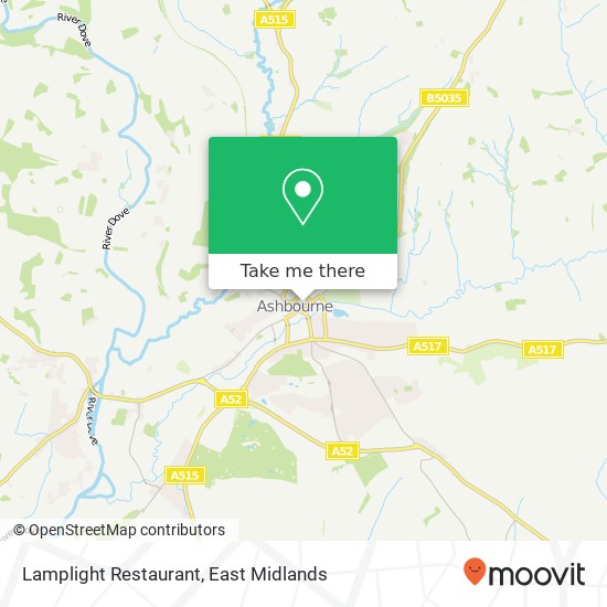 Lamplight Restaurant map