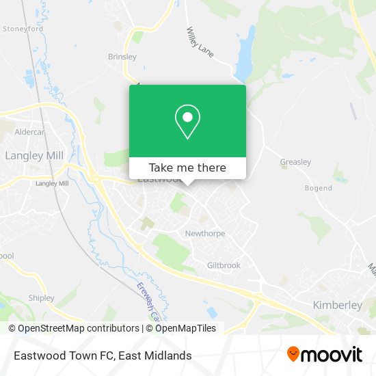 Eastwood Town FC map