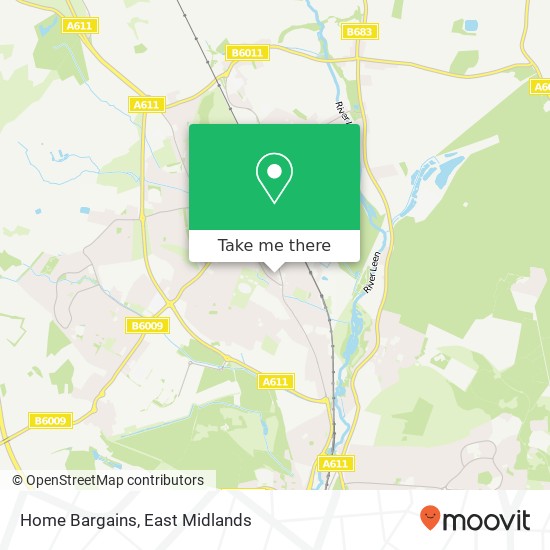 Home Bargains map