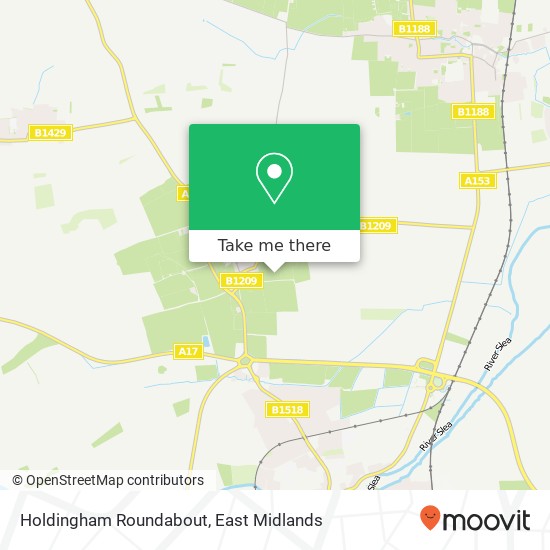 Holdingham Roundabout map