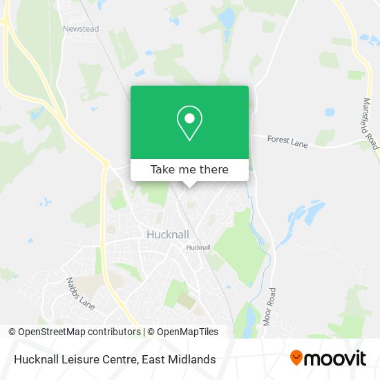 Hucknall Leisure Centre map