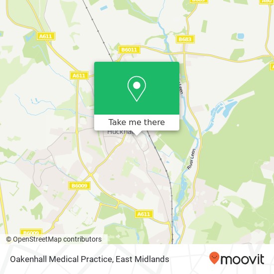 Oakenhall Medical Practice map