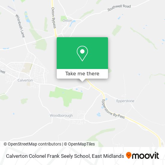 Calverton Colonel Frank Seely School map