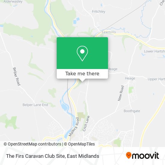 The Firs Caravan Club Site map