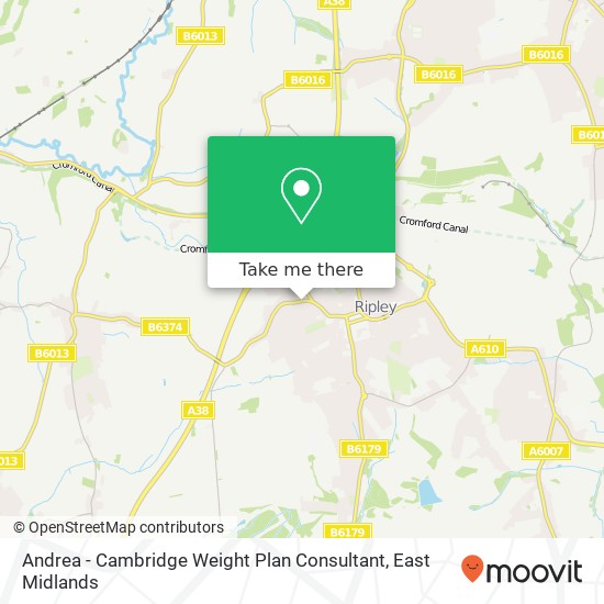 Andrea - Cambridge Weight Plan Consultant map