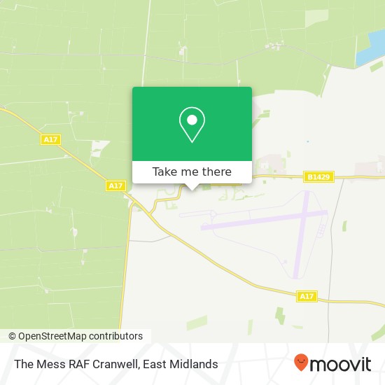 The Mess RAF Cranwell map