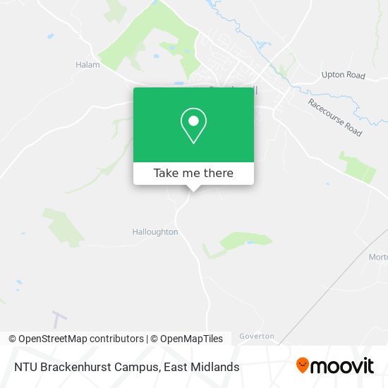 NTU Brackenhurst Campus map