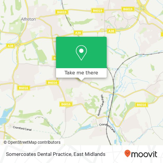 Somercoates Dental Practice map