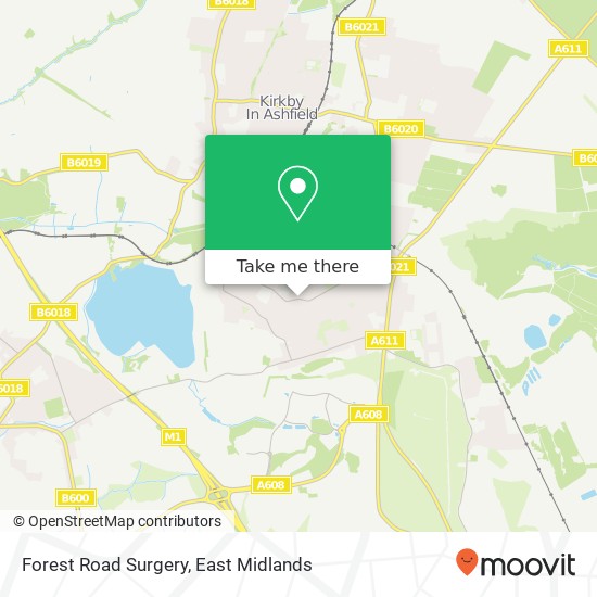 Forest Road Surgery map