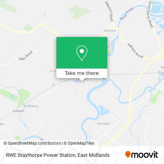 RWE Staythorpe Power Station map