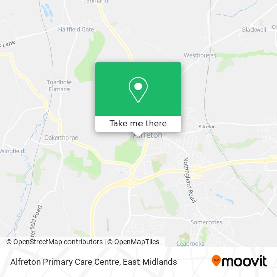Alfreton Primary Care Centre map