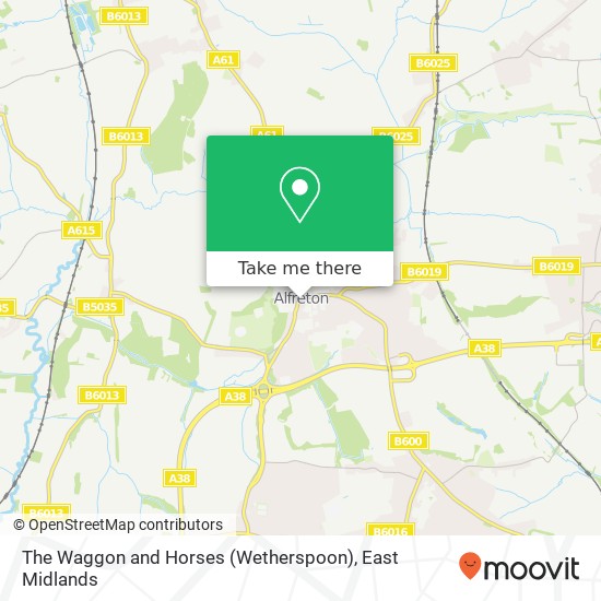 The Waggon and Horses (Wetherspoon) map