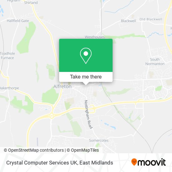 Crystal Computer Services UK map