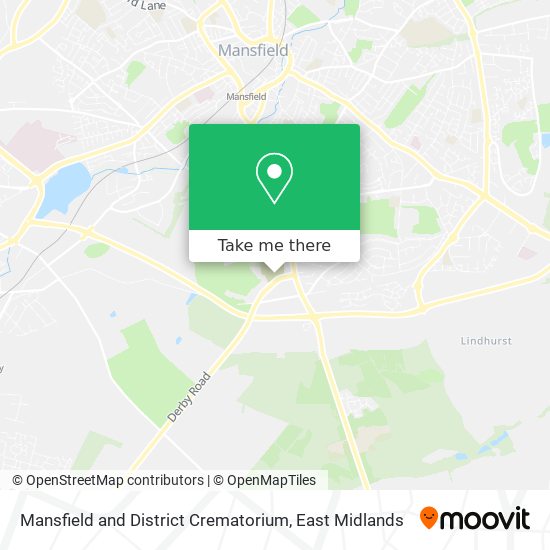 Mansfield and District Crematorium map