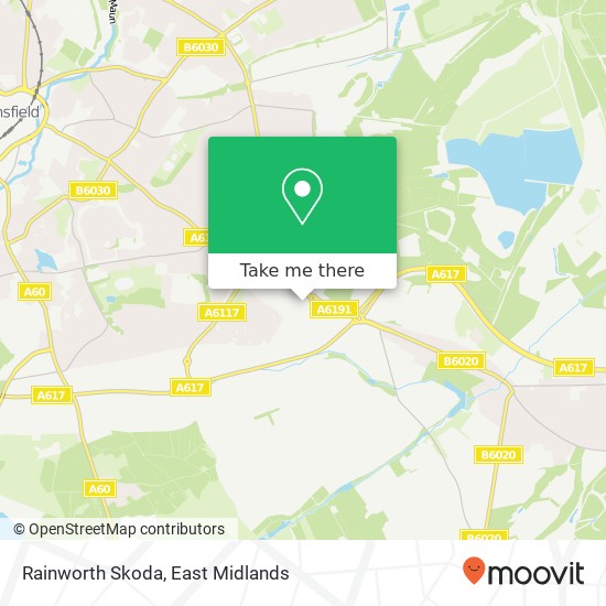 Rainworth Skoda map