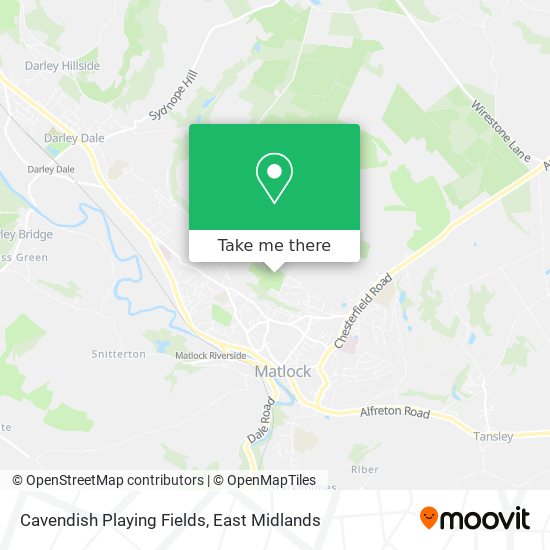 Cavendish Playing Fields map