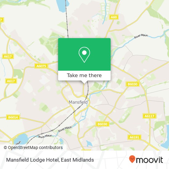 Mansfield Lodge Hotel map