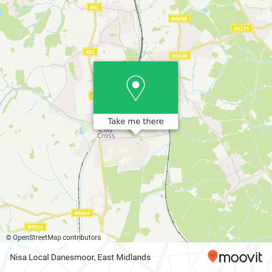 Nisa Local Danesmoor map