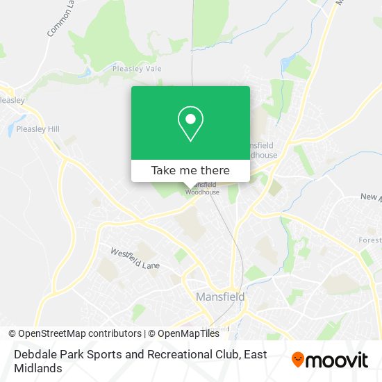 Debdale Park Sports and Recreational Club map