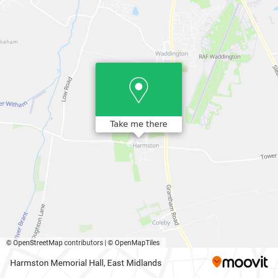 Harmston Memorial Hall map
