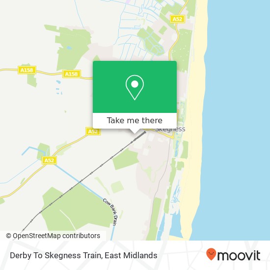 Derby To Skegness Train map
