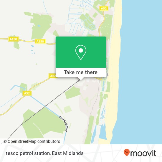 tesco petrol station map